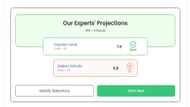 Sportskeeda's Start/Sit Optimizer results